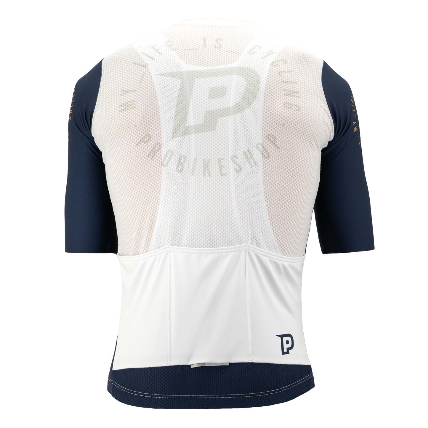 PROBIKESHOP Short-Sleeved Jersey Navy/White