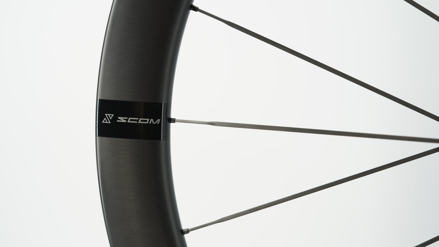 Pairs of SCOM ULTRA 50 Tubeless Ready Wheels (Center Lock)