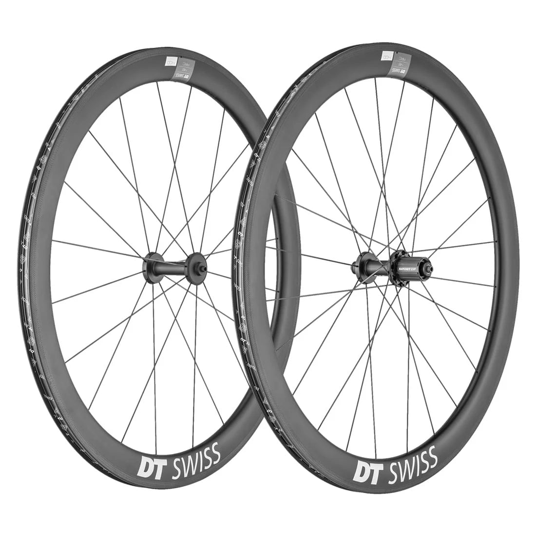 Pair of DT SWISS ARC 1400 DICUT 48 wheels clincher