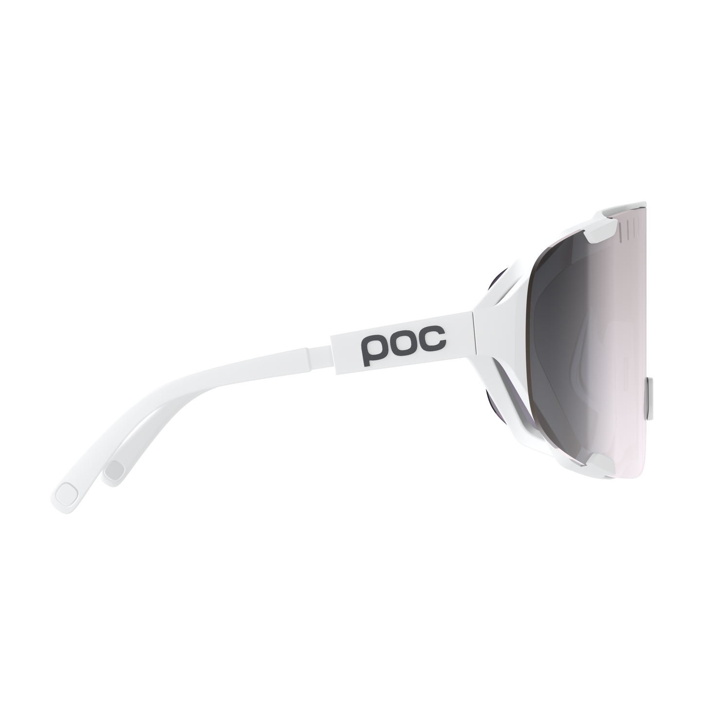 POC DEVOUR + White Goggles Clarity Road/Sunny Silver Lens