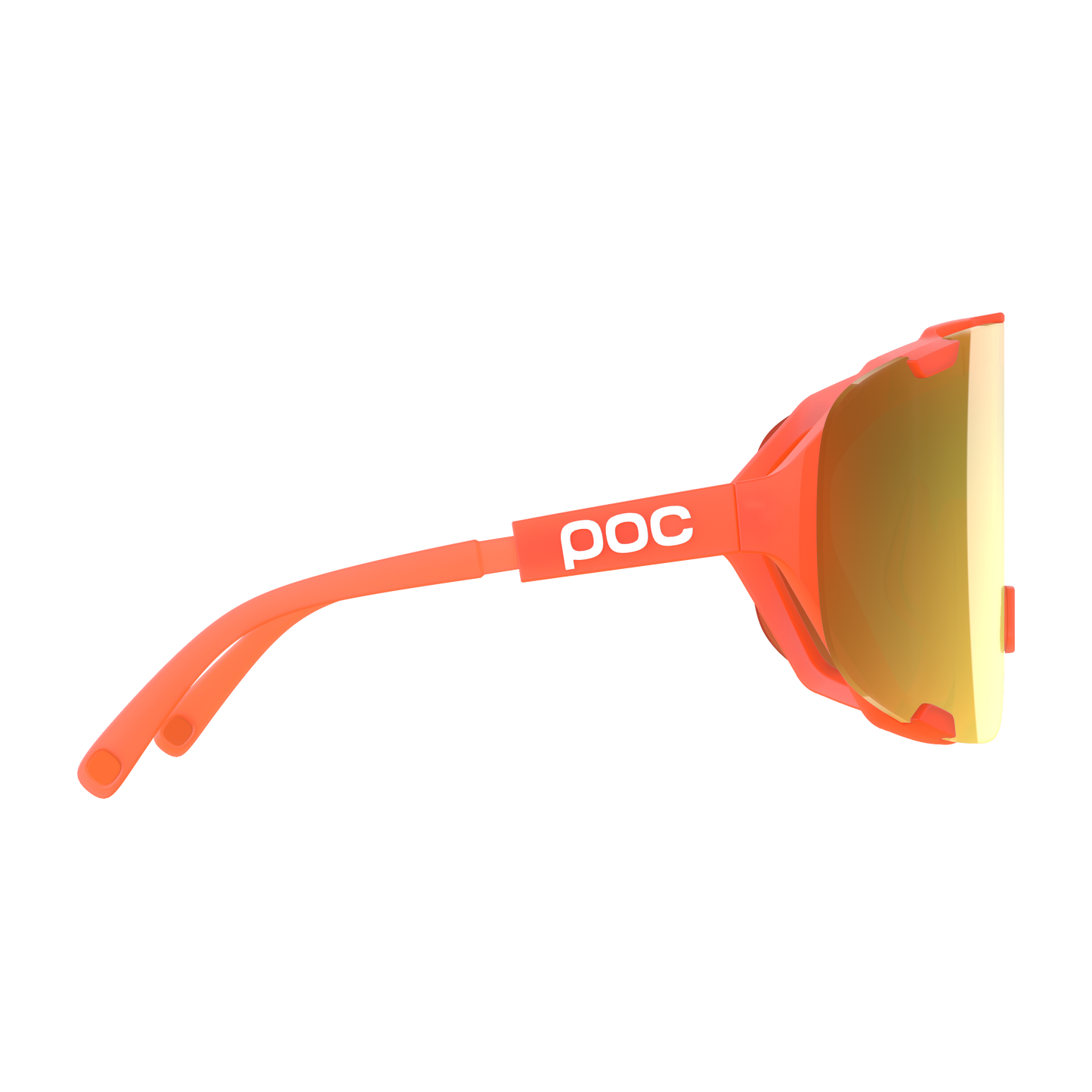 POC DEVOUR + Orange Fluo Translucent/Clarity Road/Partly Sunny Gold Goggles