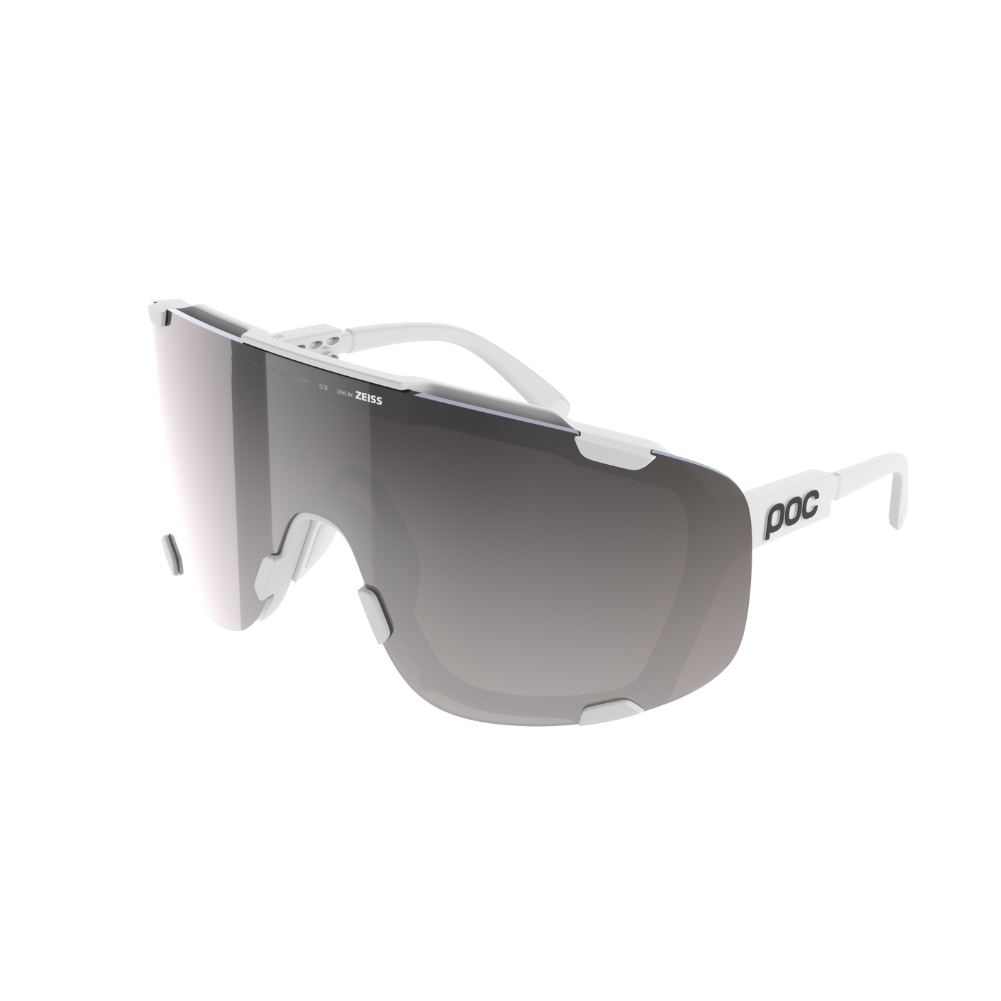 POC DEVOUR WF + Goggles White/Clarity Road/Sunny Silver