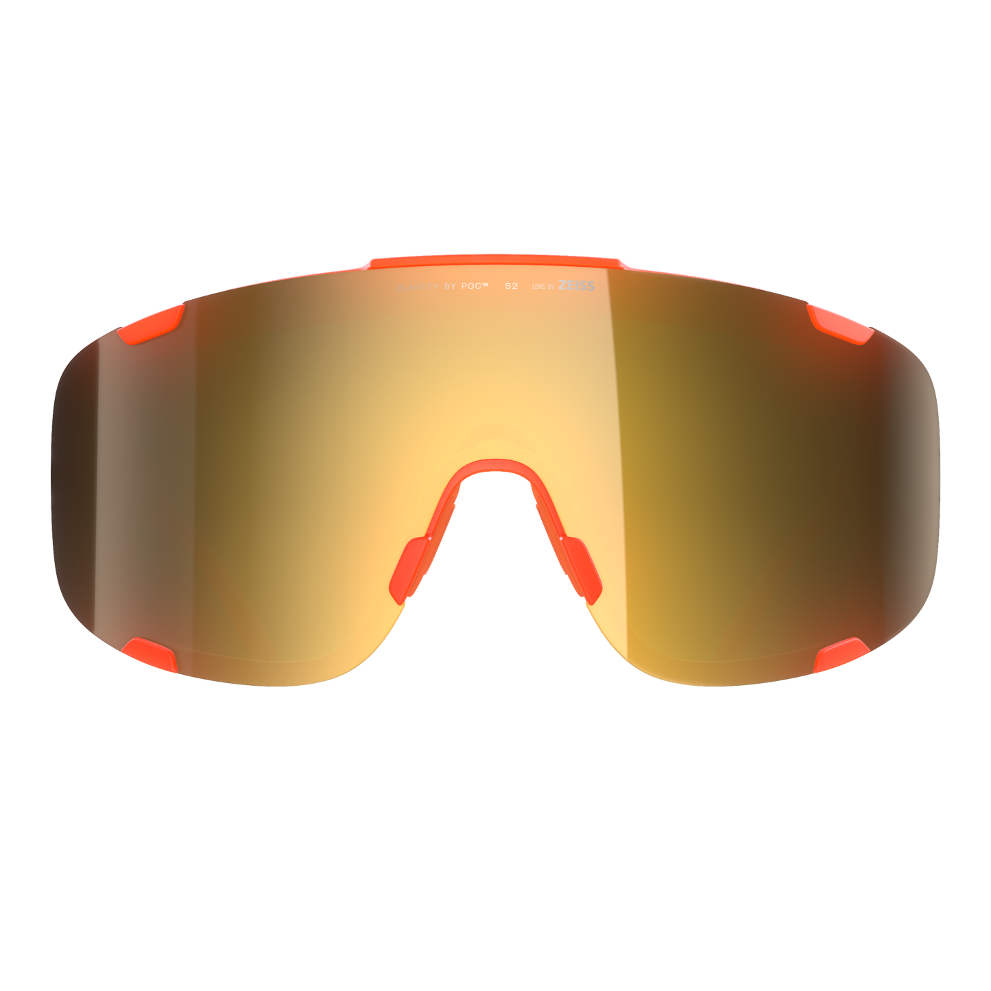 POC DEVOUR WF + Orange Fluo Translucent/Clarity Road/Partly Sunny Gold Goggles