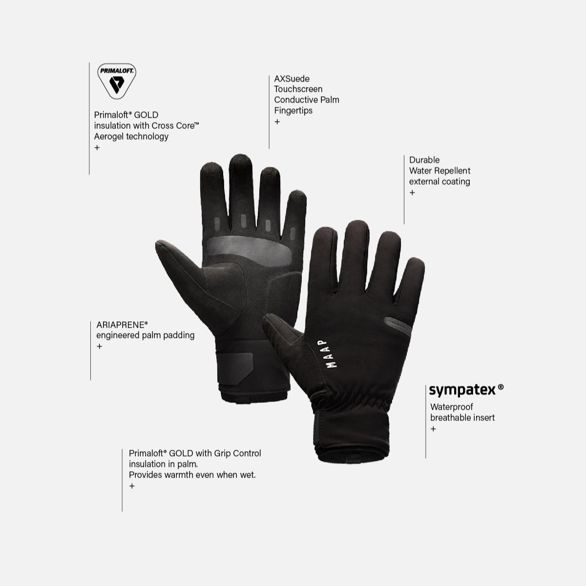 MAAP APEX DEEP WINTER Gloves Black