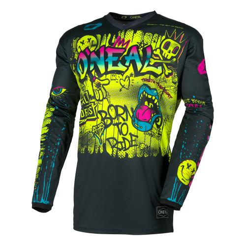 O'NEAL ELEMENT RANCID Junior Long Sleeve Jersey Black/Yellow