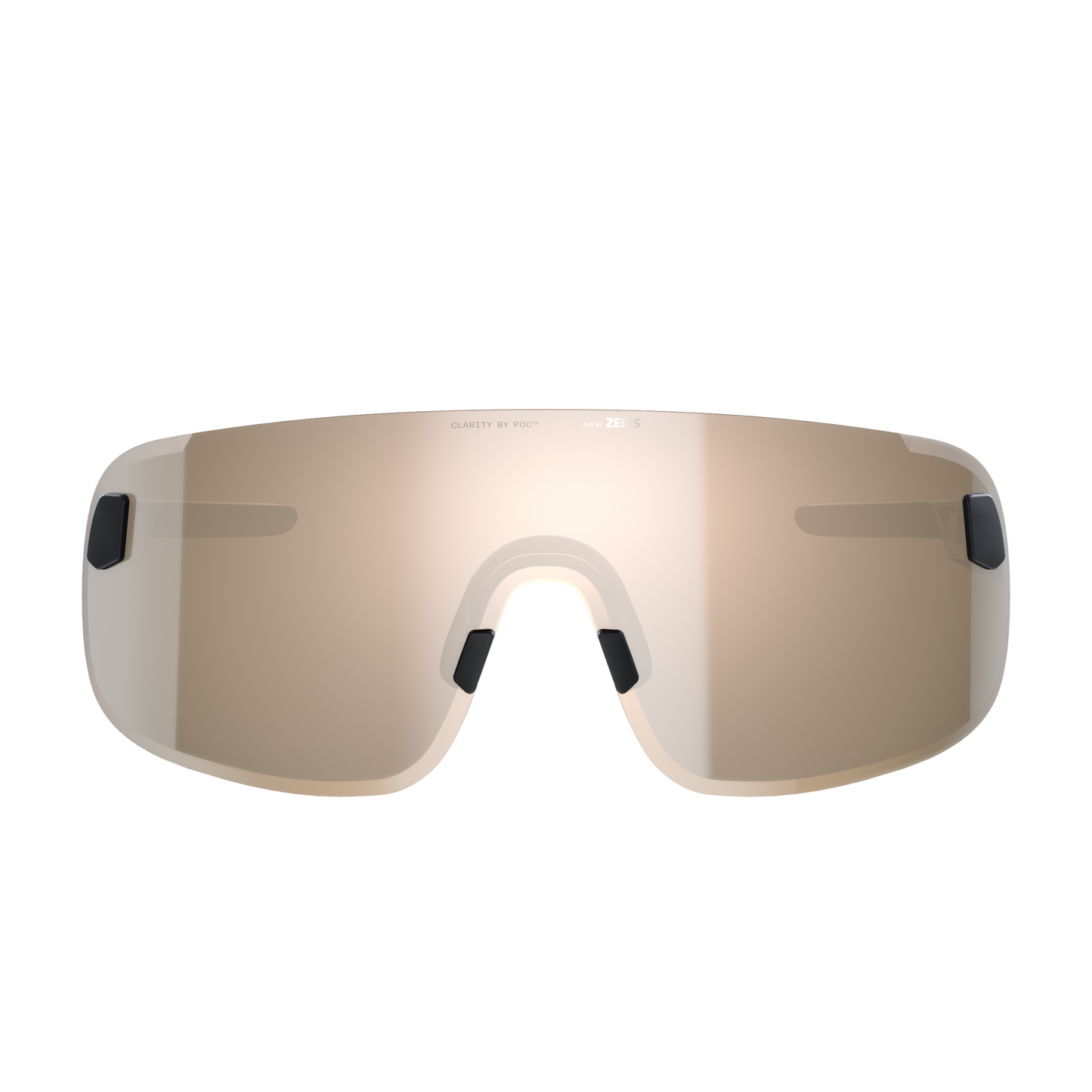 POC ELICIT + Black Glasses Clarity Trail Partly Sunny Silver