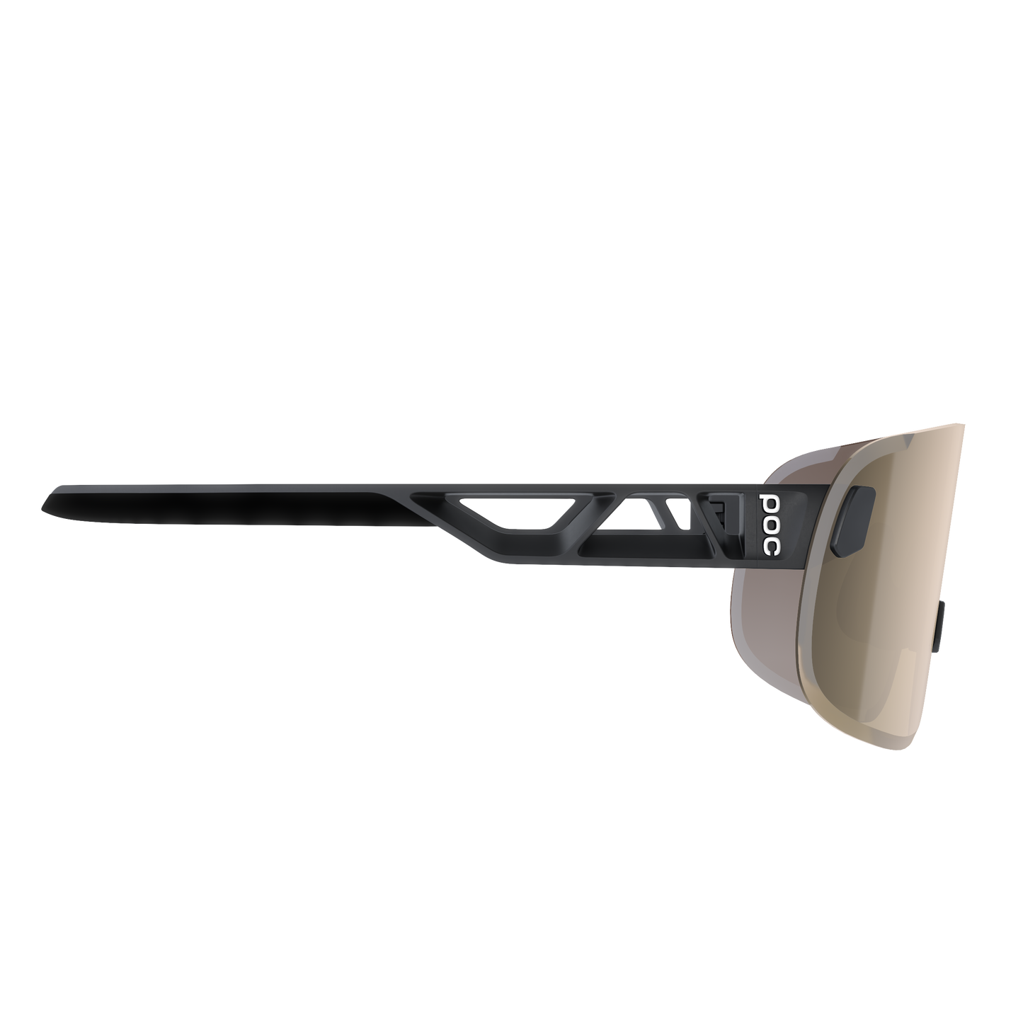 POC ELICIT + Black Glasses Clarity Trail Partly Sunny Silver