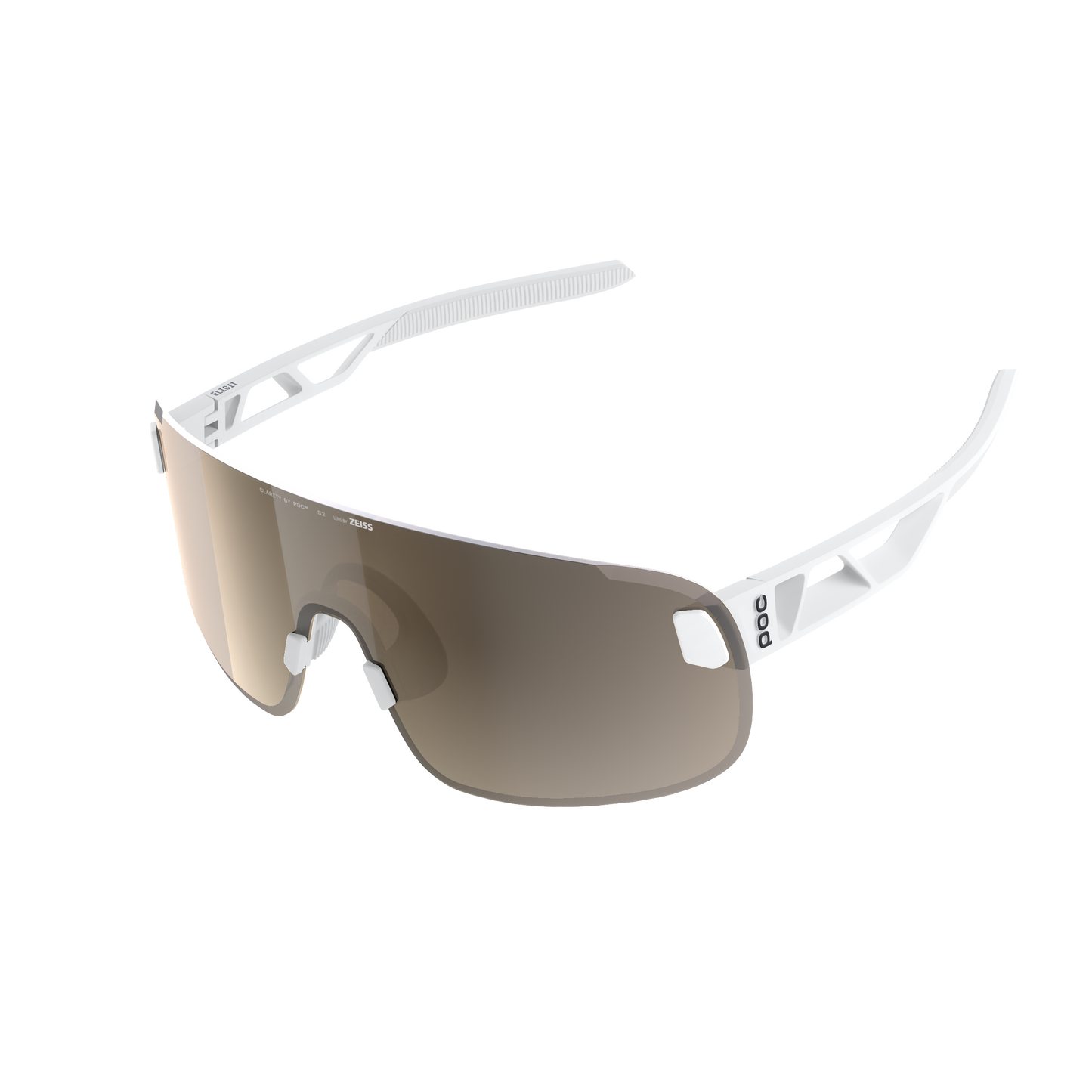 POC ELICIT Glasses + White Clarity Trail Partly Sunny Silver Lens