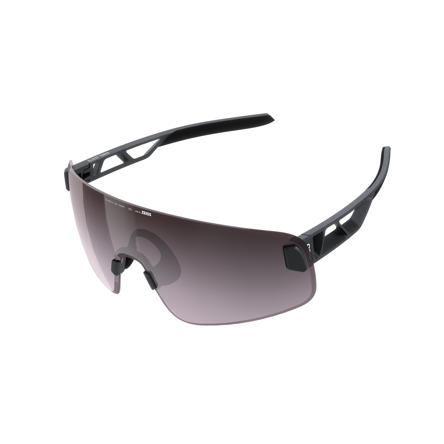 POC ELICIT TORIC Glasses Black Clarity Road Sunny Silver Lens