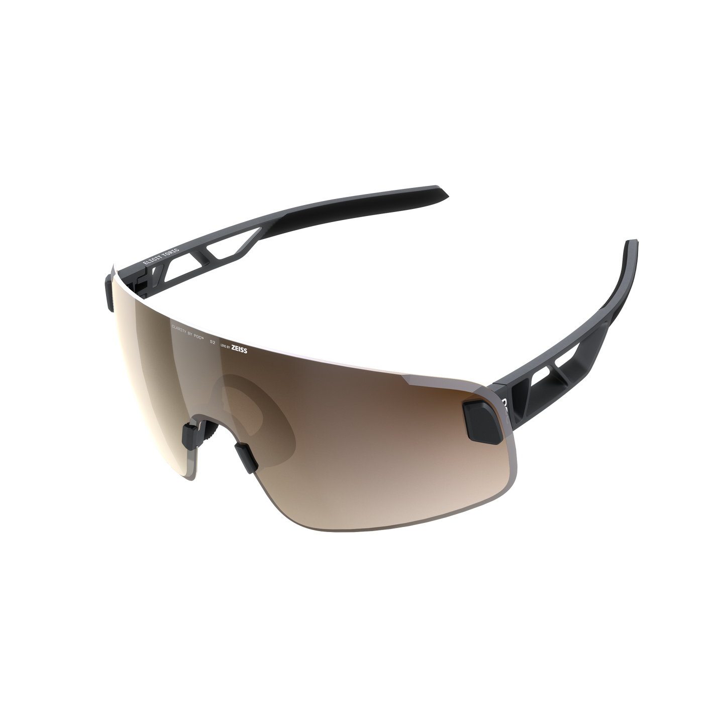 POC ELICIT TORIC Glasses Black Clarity Trail Partly Sunny Silver Lens