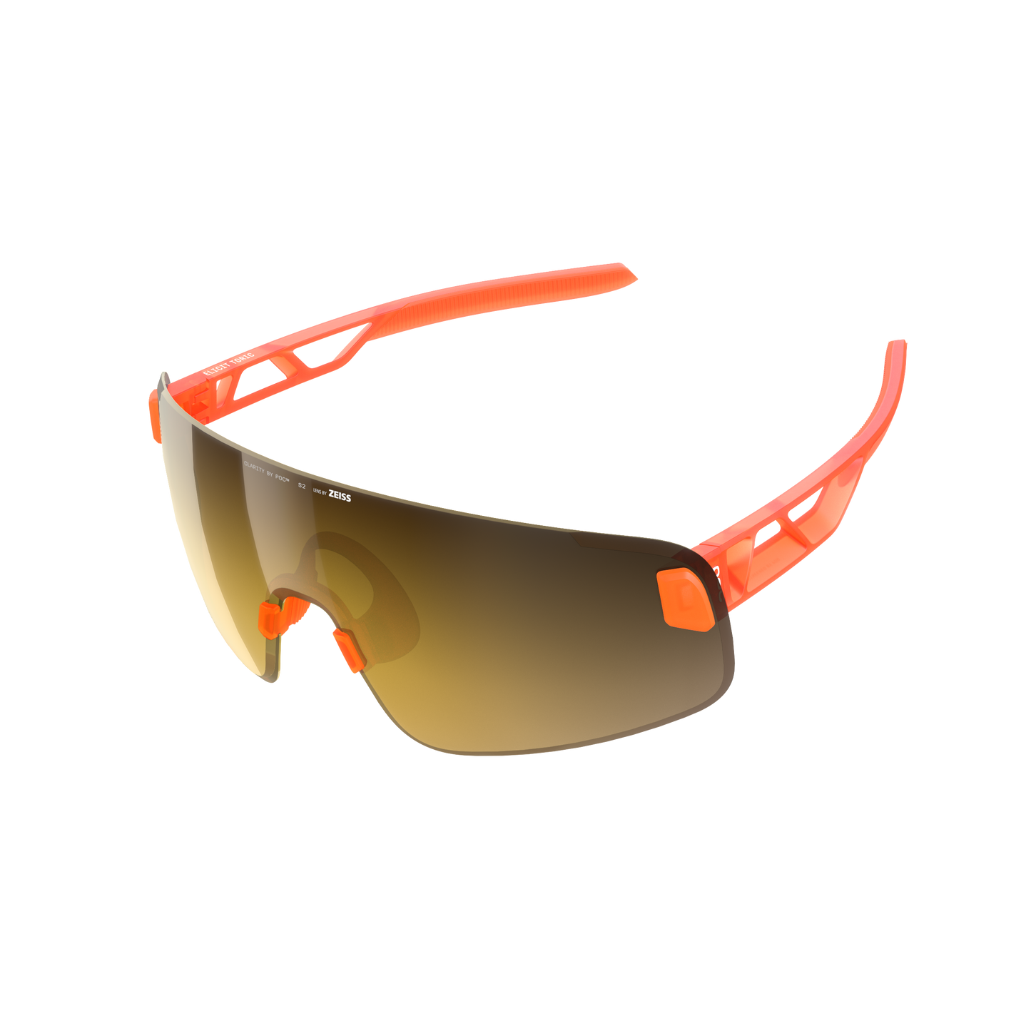 POC ELICIT TORIC Translucent Fluorescent Orange Clarity Road Partly Sunny Gold Glasses