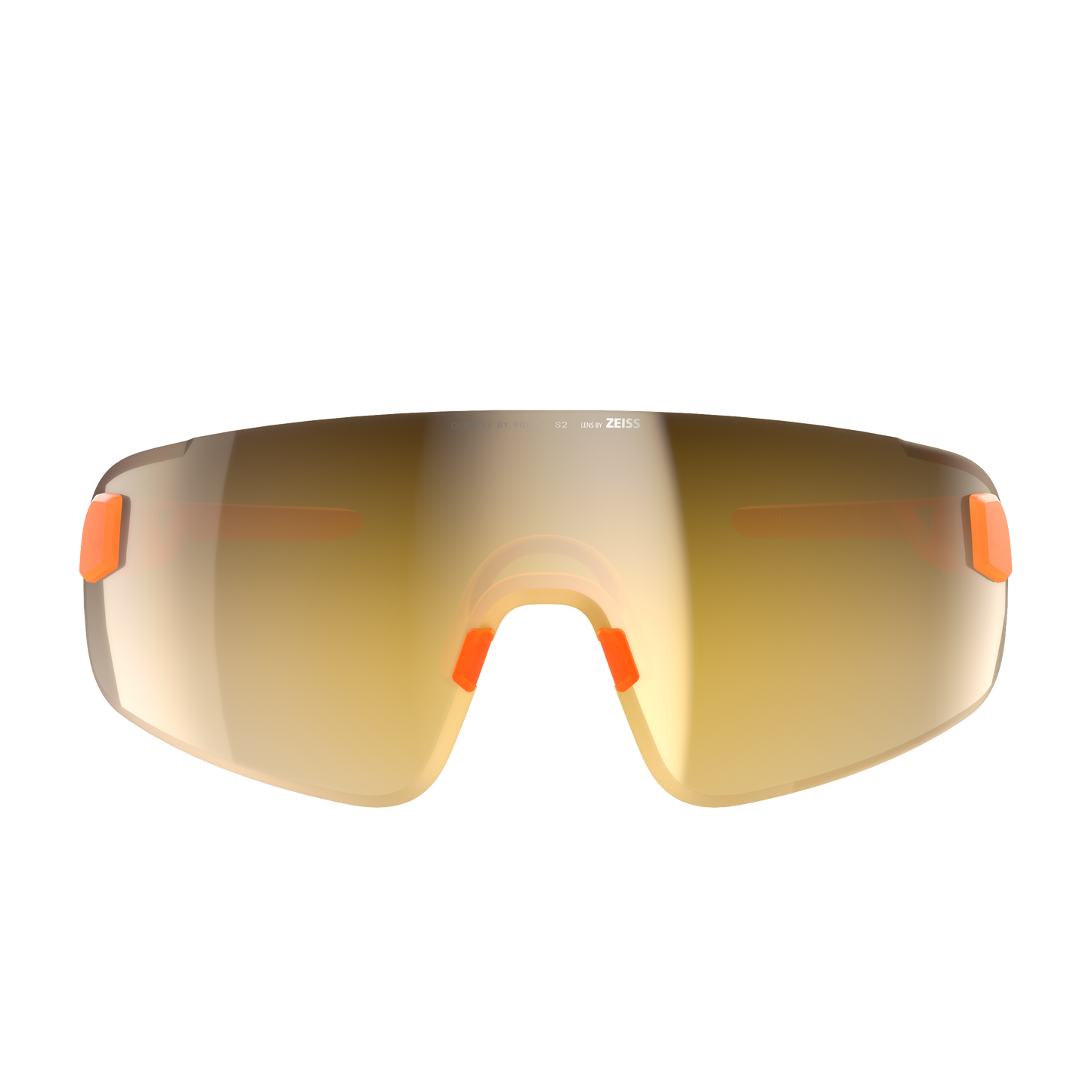 POC ELICIT TORIC Translucent Fluorescent Orange Clarity Road Partly Sunny Gold Glasses