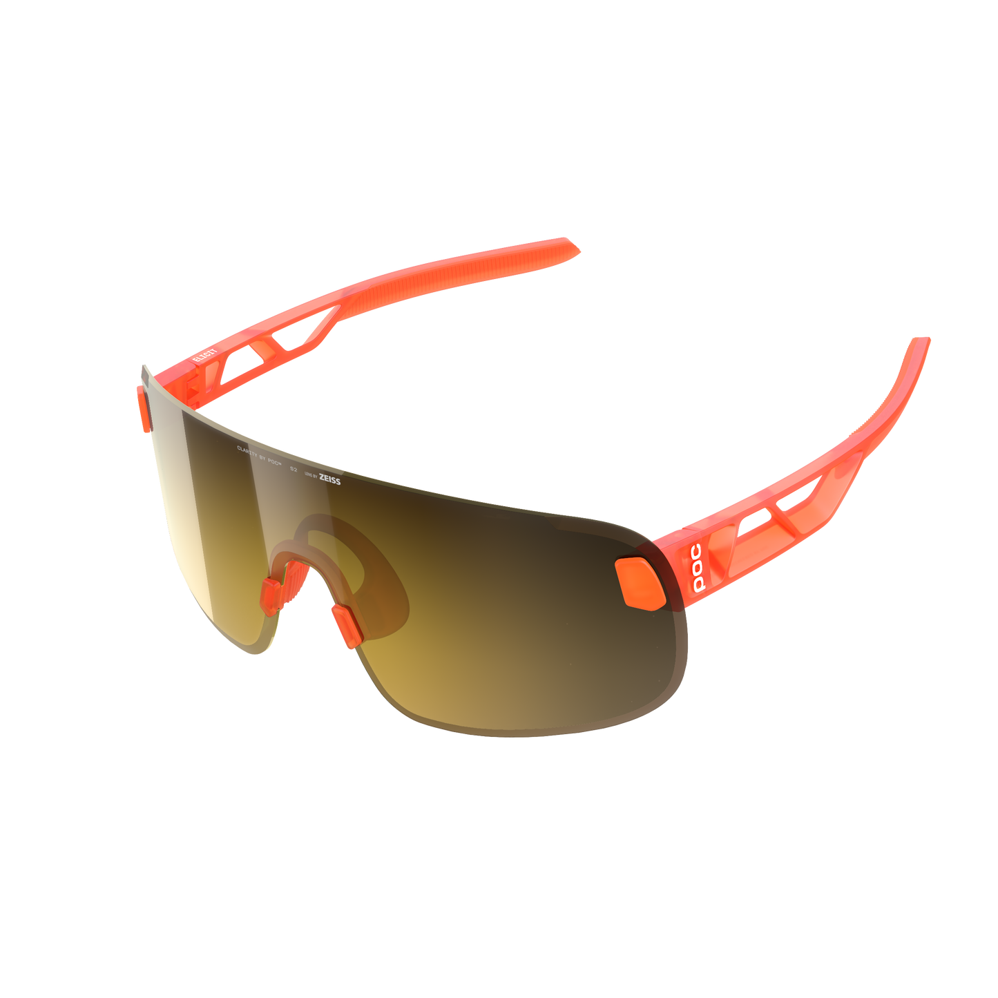 POC ELICIT Orange Fluo Translucent/Clarity Road/Partly Sunny Gold Goggles