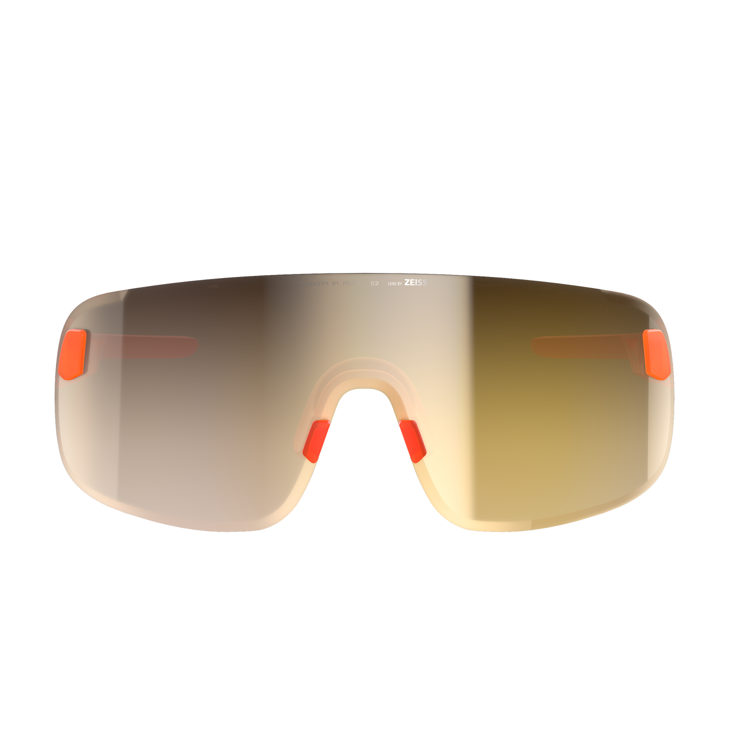 POC ELICIT Orange Fluo Translucent/Clarity Road/Partly Sunny Gold Goggles