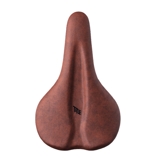 Title ES1 Enduro brown saddle, size M 145 mm