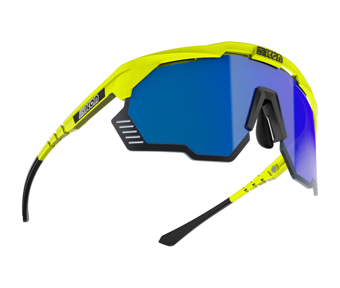 Goggles SCICON AEROSHADE KUNKEN Fluo Yellow Multimirror Blue