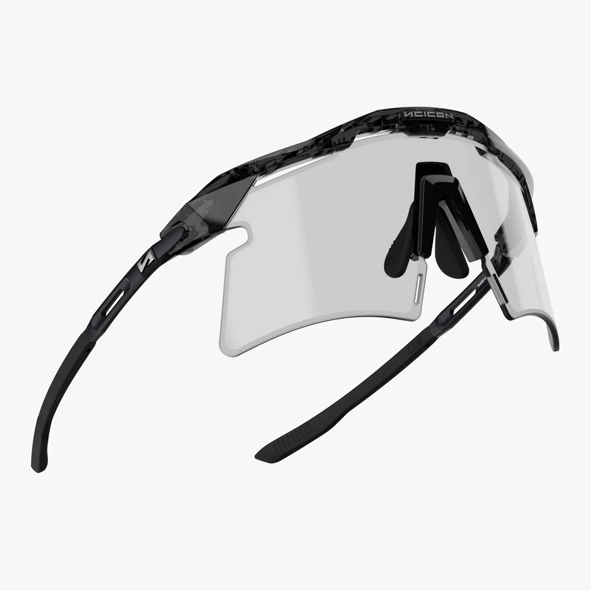 SCICON AEROSHADE 2.0 TITANIUM Glasses Black Crystal Gloss Grey Photochromic Lens