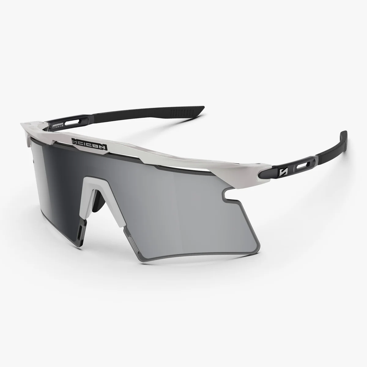 SCICON AEROSHADE 2.0 TITANIUM White Metal Multimirror Silver + Pink Glasses