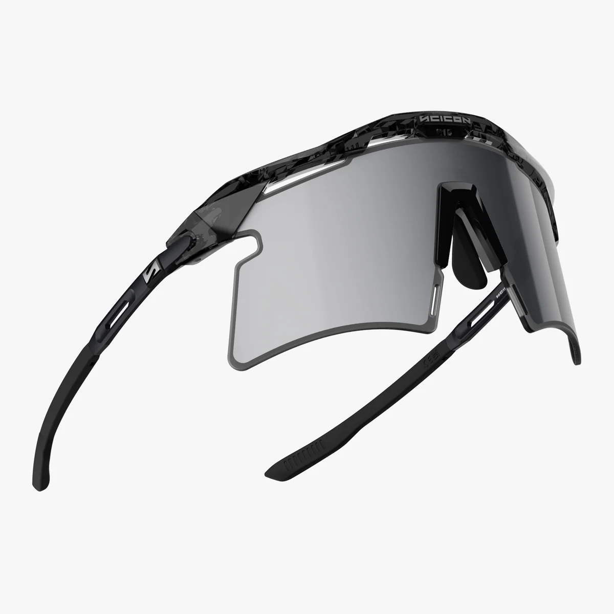 SCICON AEROSHADE 2.0 TITANIUM Black Crystal Gloss Multimirror Silver + Pink Glasses