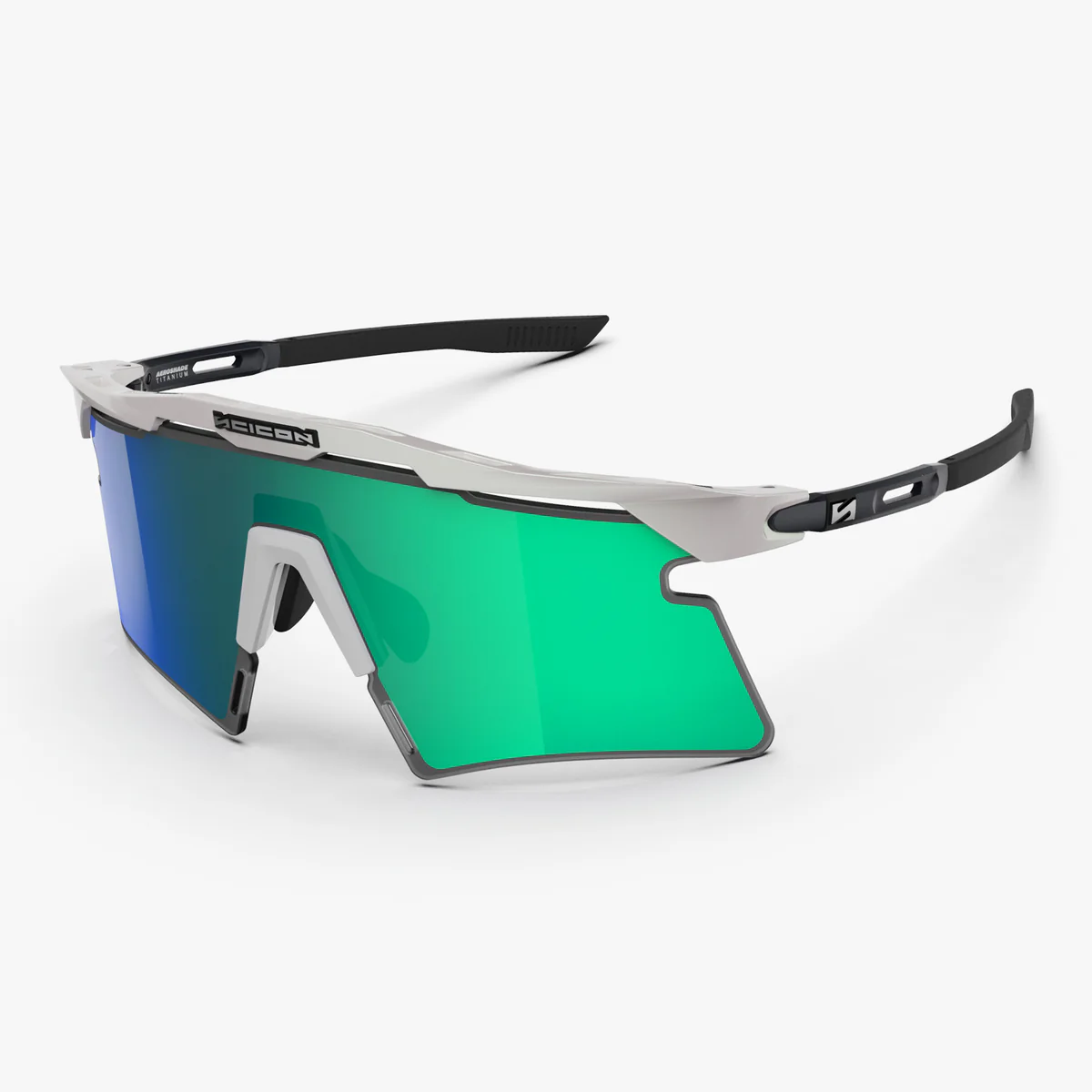 Goggles SCICON AEROSHADE 2.0 TITANIUM White Metal Multimirror Lens Blue Green + Pink