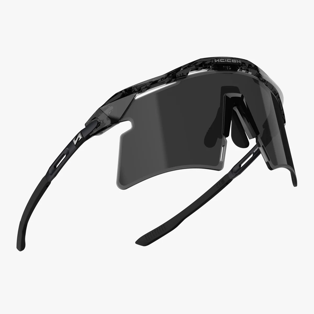 SCICON AEROSHADE 2.0 TITANIUM Black Crystal Gloss Glasses Smoke Black + Pink