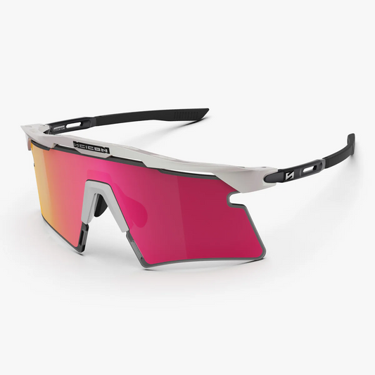 SCICON AEROSHADE 2.0 TITANIUM White Metal Multimirror Sunburts + Pink Goggles
