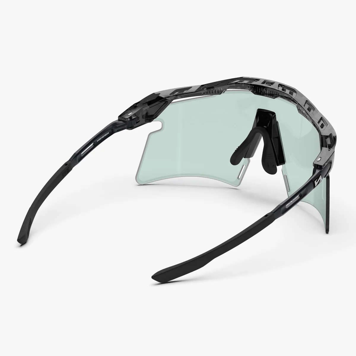 SCICON AEROSHADE 2.0 TITANIUM Glasses Black Crystal Gloss Blue Green Photochromic Lens