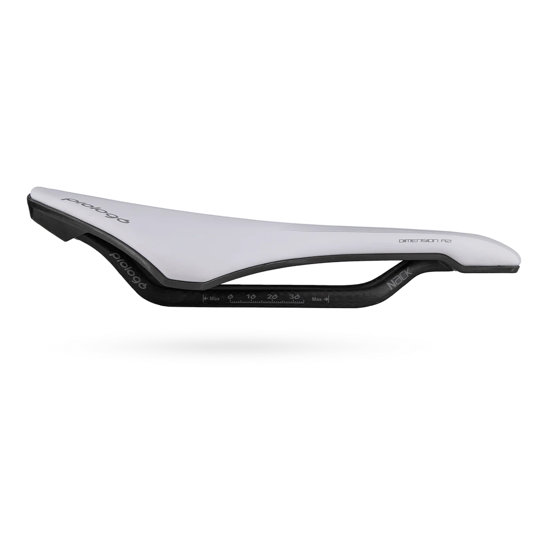 Saddle PROLOGO DIMENSION R2 Rails Nack White