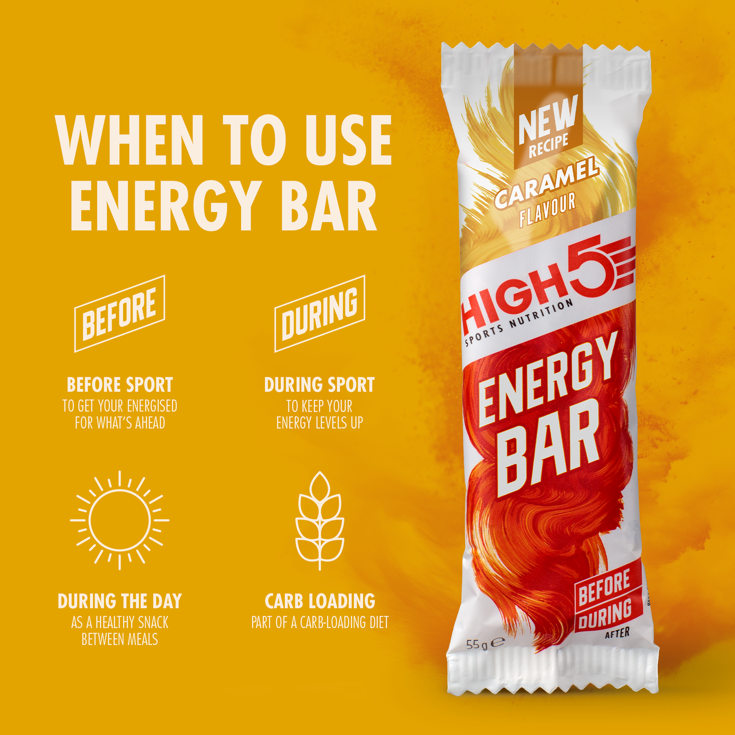 HIGH5 ENERGY BAR (55g) Caramel