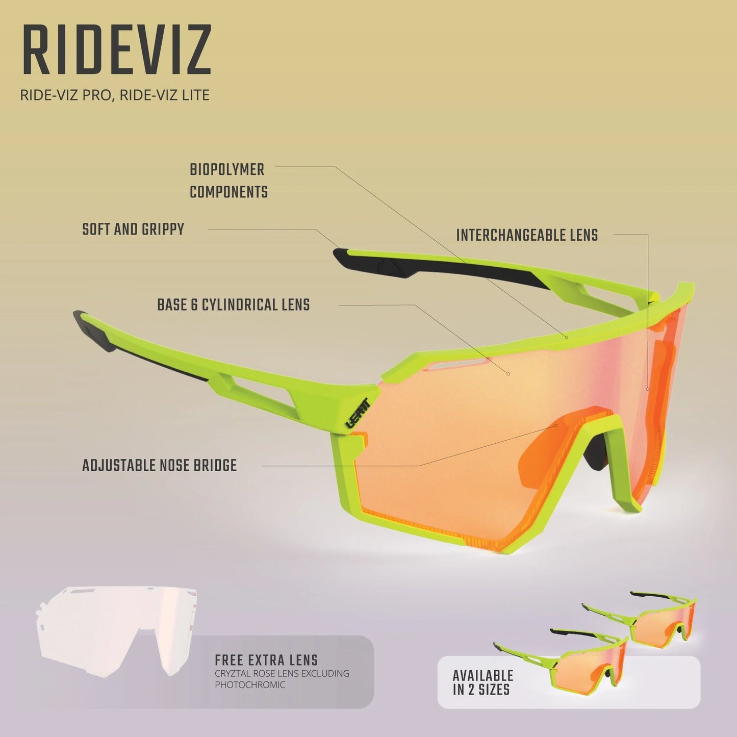 Glasses LEATT LEATT RIDEVIZ PRO Black IRIZ Silver 17 VLT