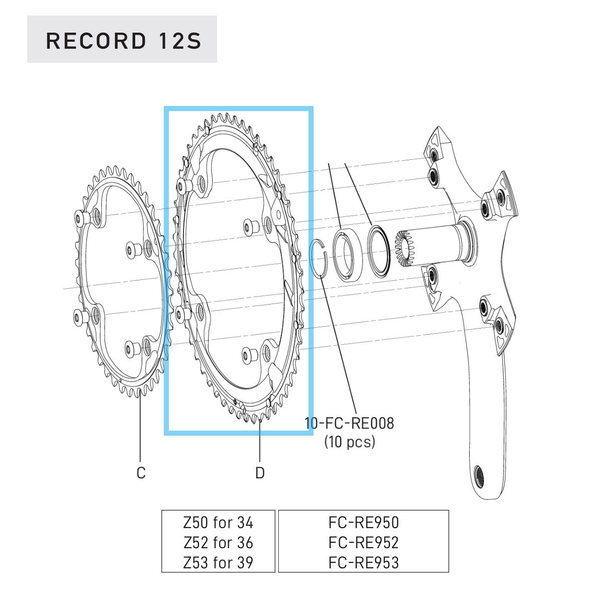 12V CAMPAGNOLO RECORD Outdoor Tray