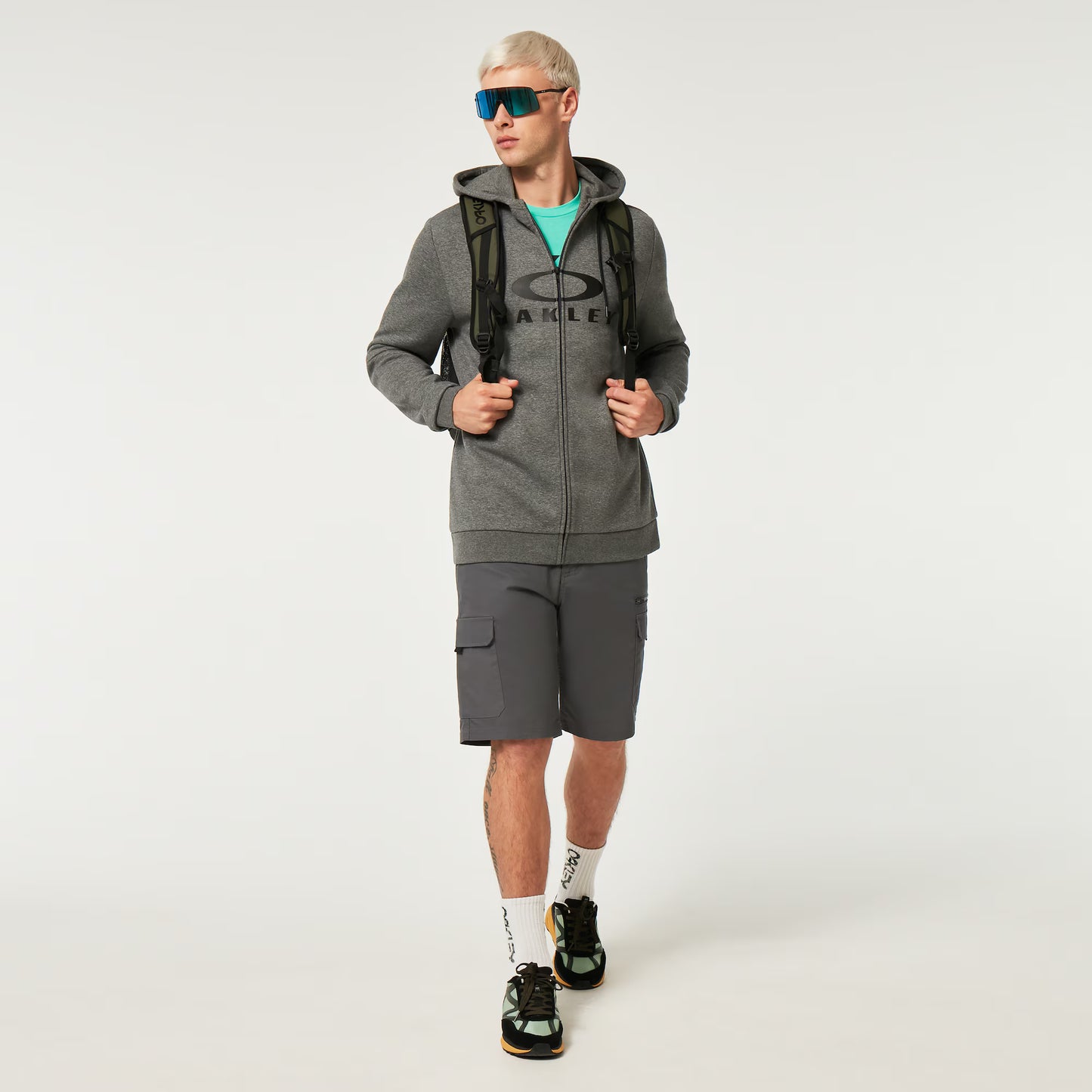 Hoodie OAKLEY BARK FZ HOODIE 2.0 New Athletic Grey