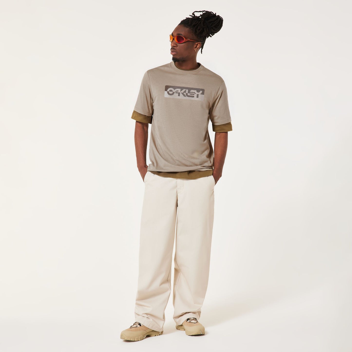 T-Shirt OAKLEY DUALITY B1B Beige Pebble