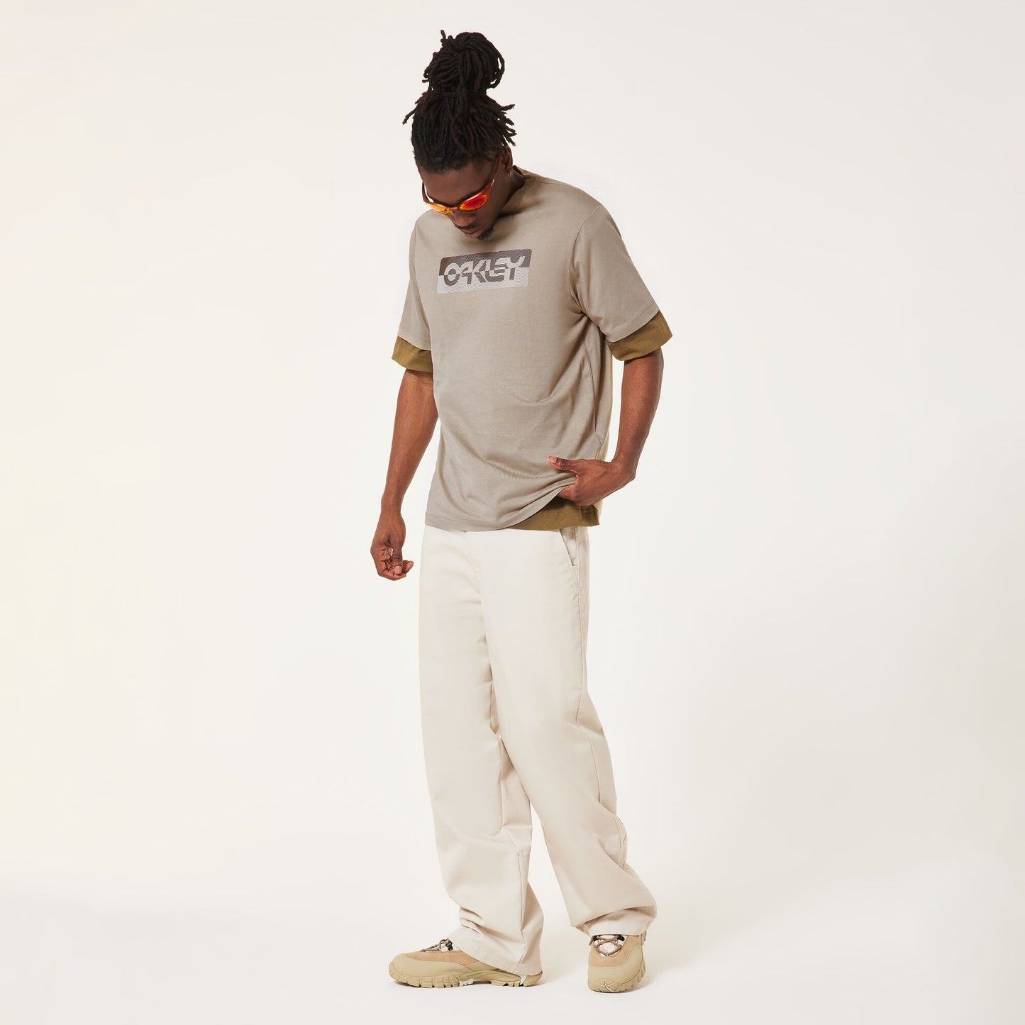 T-Shirt OAKLEY DUALITY B1B Beige Pebble