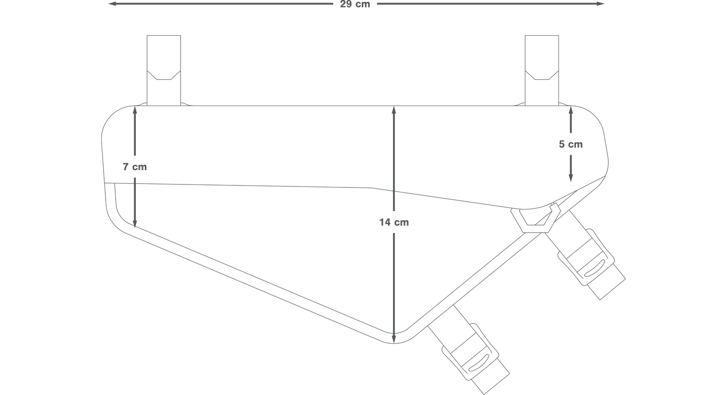 Frame Bag APIDURA RACING FRAME PACK 2.4 L Black