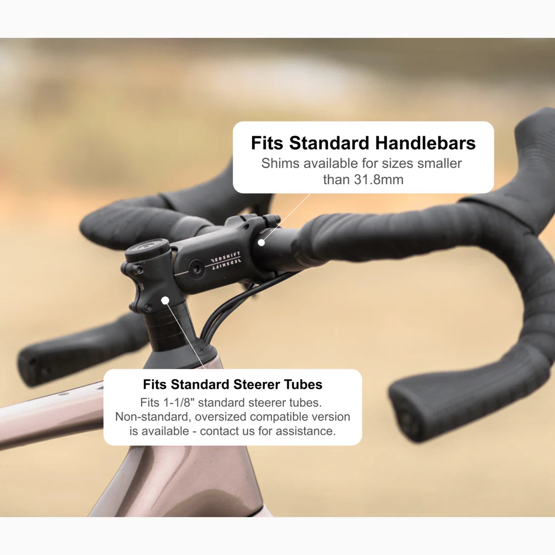 REDSHIFT SHOCKSTOP 1-1/8" Adjustable Stem +6/-6°