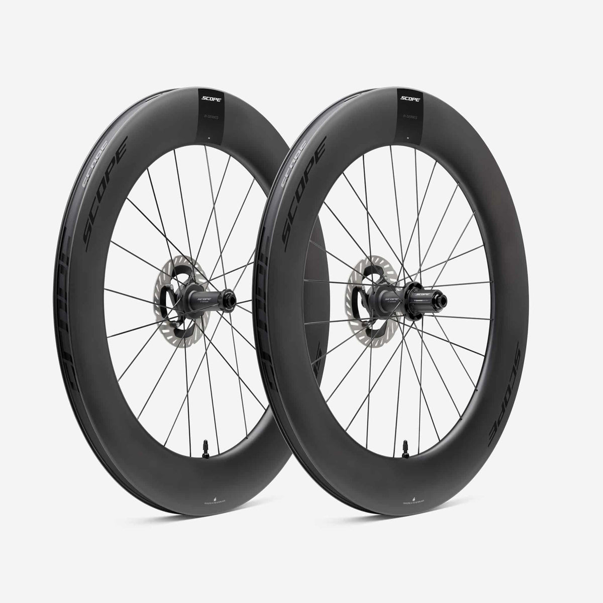 SCOPE Race R8.T Tubeless Ready Wheelset (Centerlock) Black
