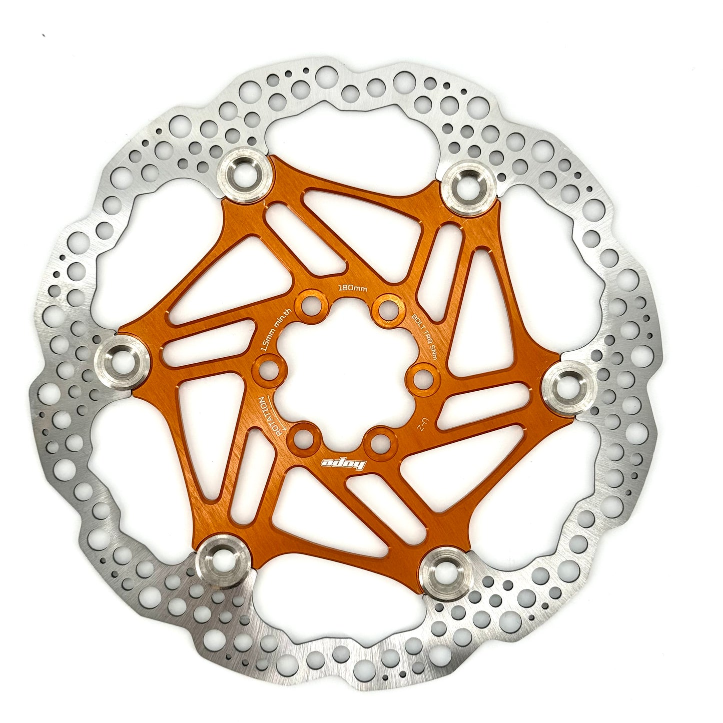 HOPE X2/E4/V4 6-Hole Floating Disc Orange