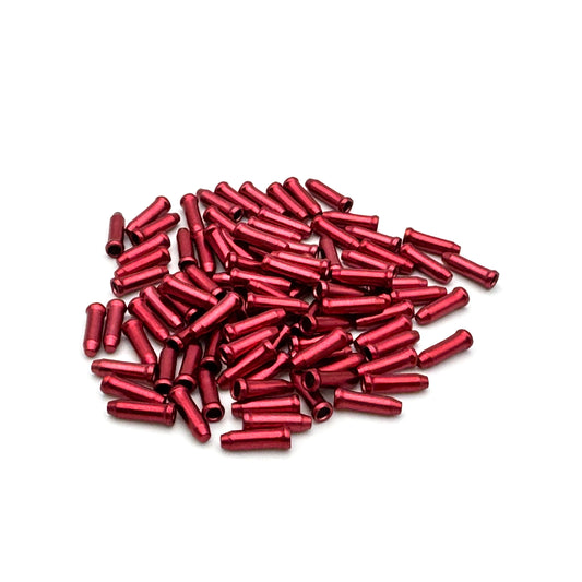 CLARKS CX88 Derailleur Cable Ends (x100) Red