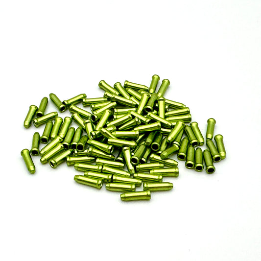 CLARKS CX88 Derailleur Cable Ends (x100) Green