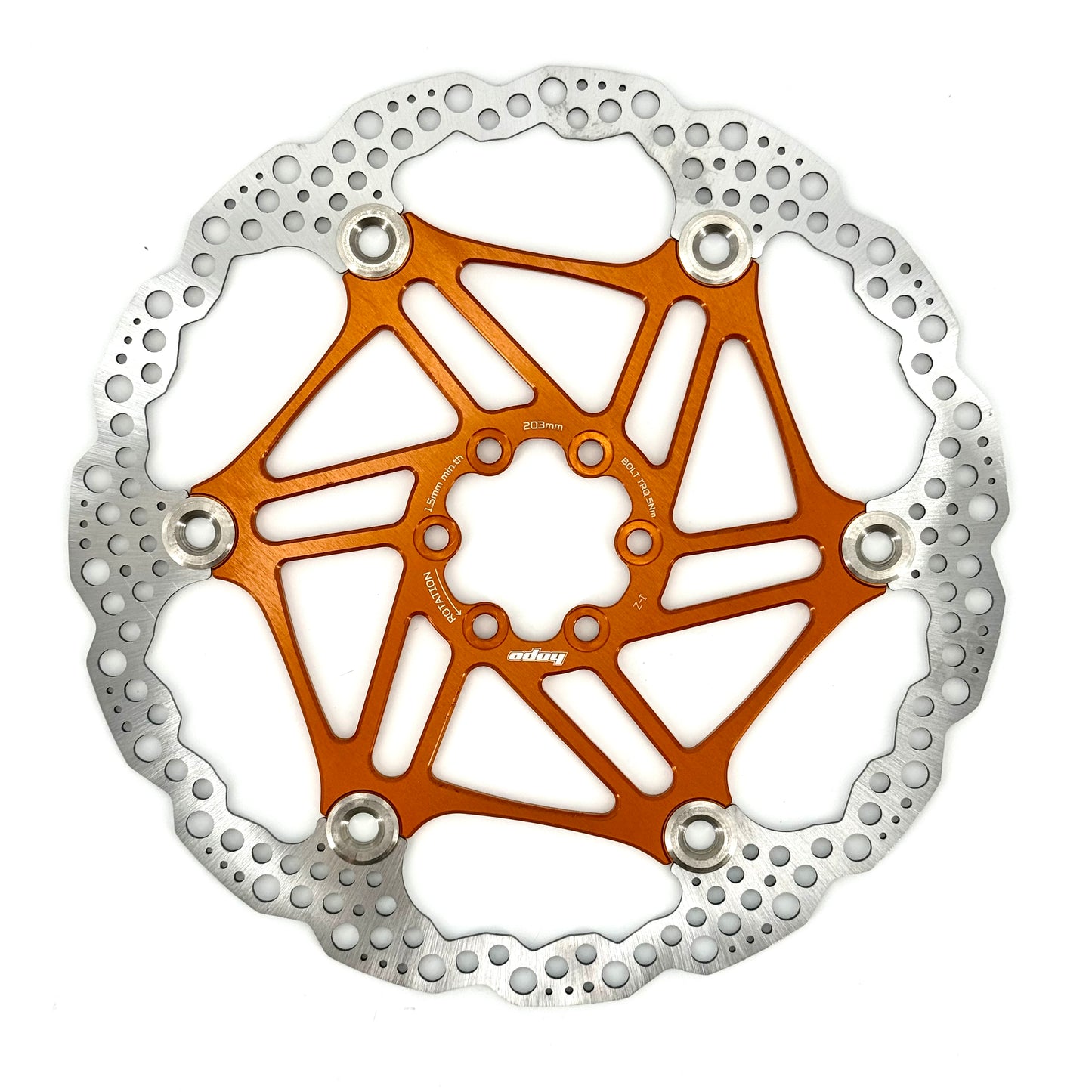 HOPE X2/E4/V4 6-Hole Floating Disc Orange