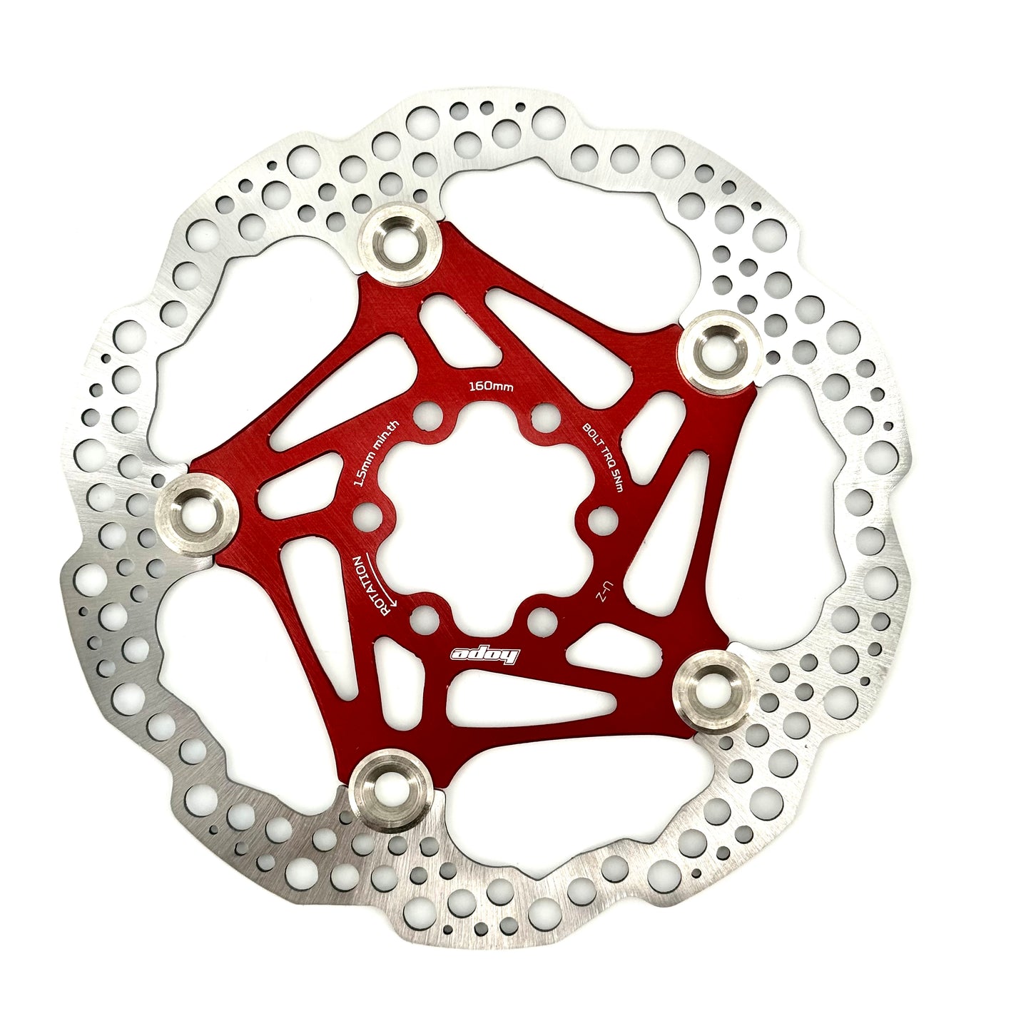 HOPE X2/E4/V4 6-Hole Floating Disc Red