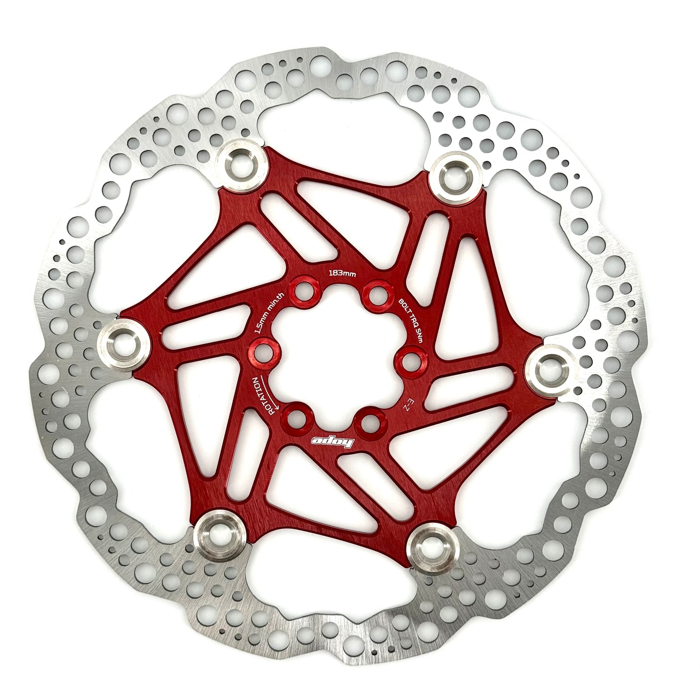 HOPE X2/E4/V4 6-Hole Floating Disc Red