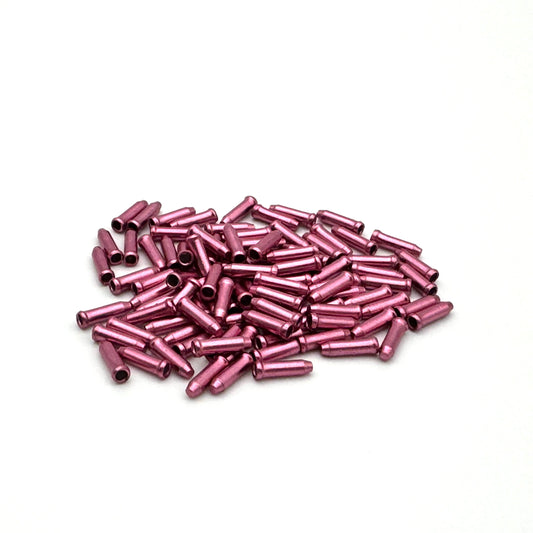 CLARKS CX88 Derailleur Cable Ends (x100) Pink