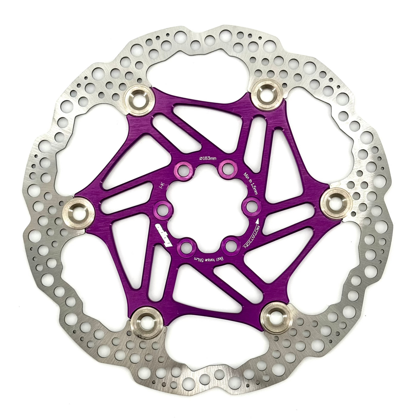 HOPE X2/E4/V4 6-Hole Floating Disc Violet