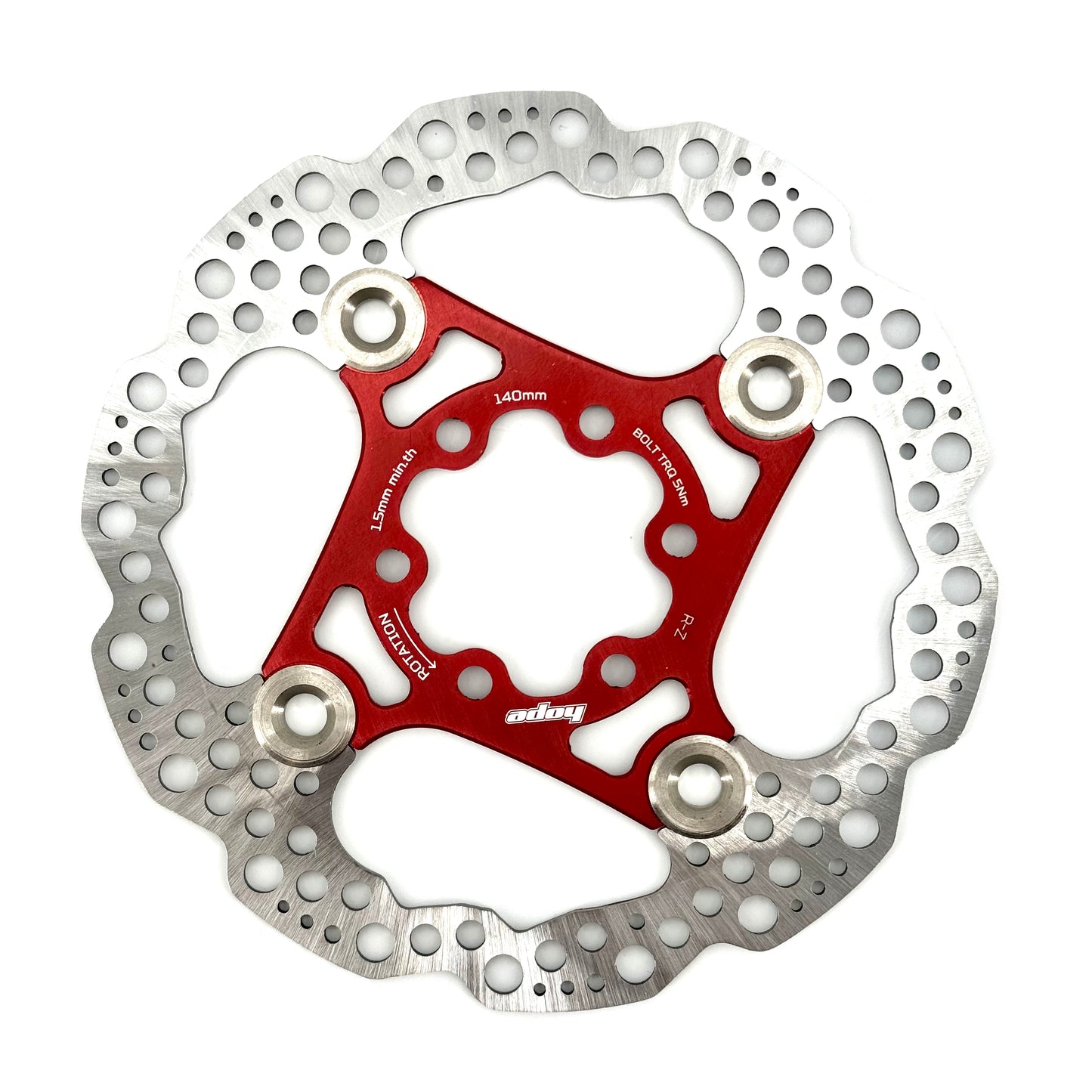 HOPE X2/E4/V4 6-Hole Floating Disc Red