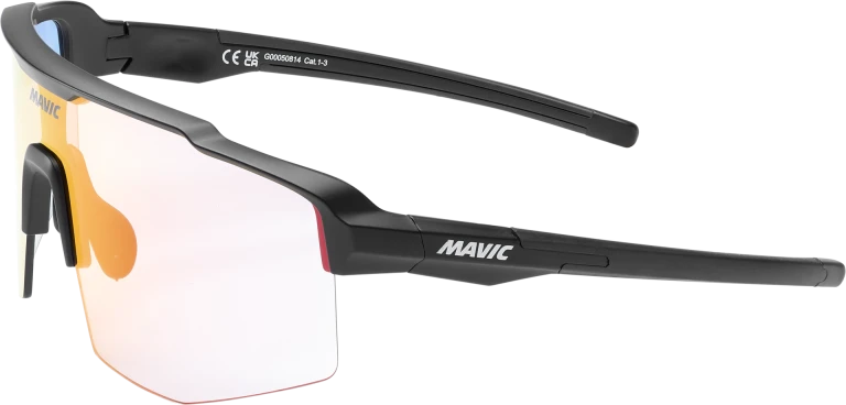MAVIC MVS SHIELD PHOTOCHROMIC Glasses Black Red Photochromic Lens