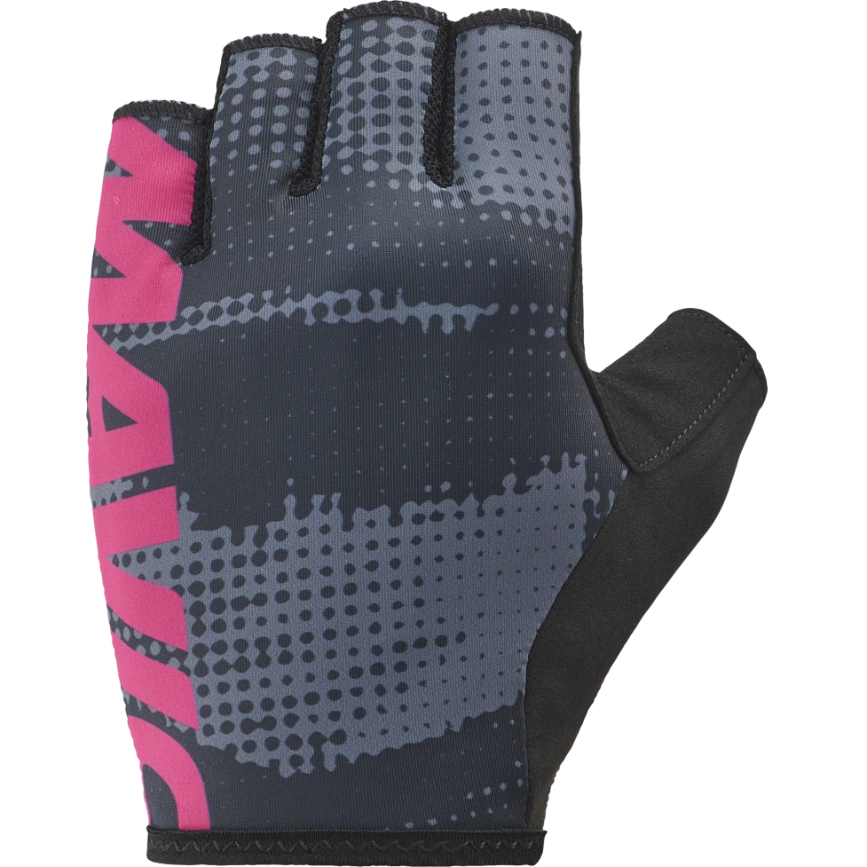 MAVIC ESSENTIAL PADDED GRAPHIC Short Gloves Grey/Pink