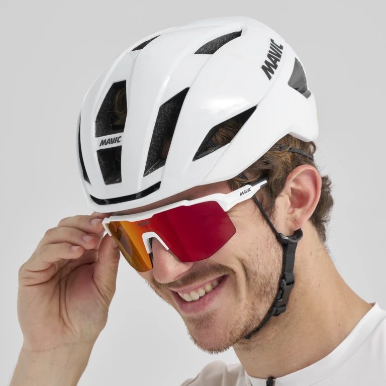 MAVIC MVS SHIELD Goggles White Red Lens