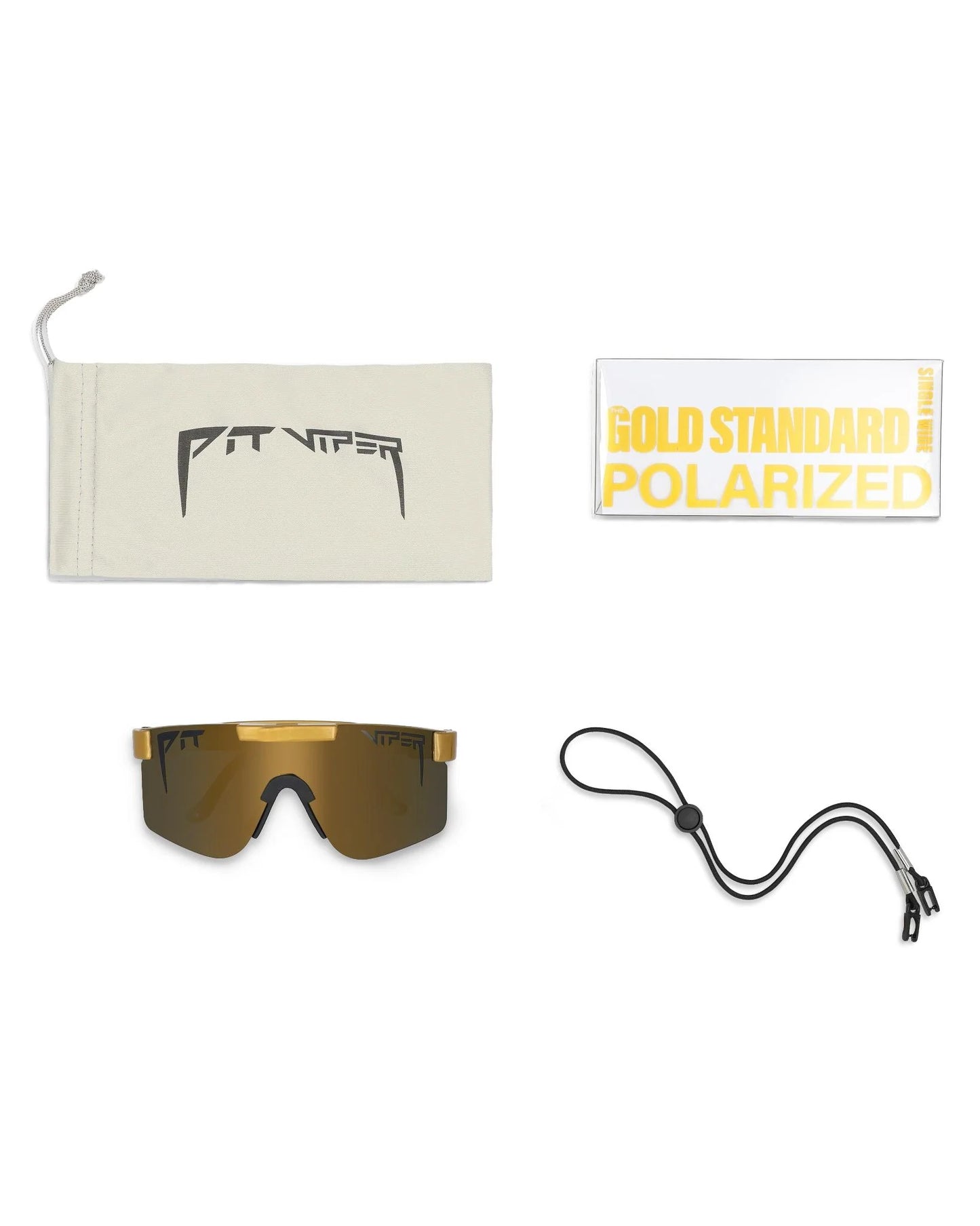 PIT VIPER THE GOLD NARROW Polarized Goggles